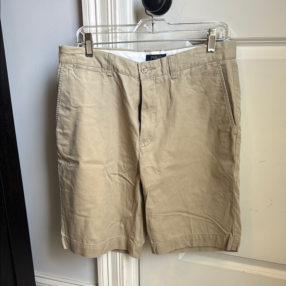 Polo by Ralph Lauren Men's Khaki Flat Front Shorts
